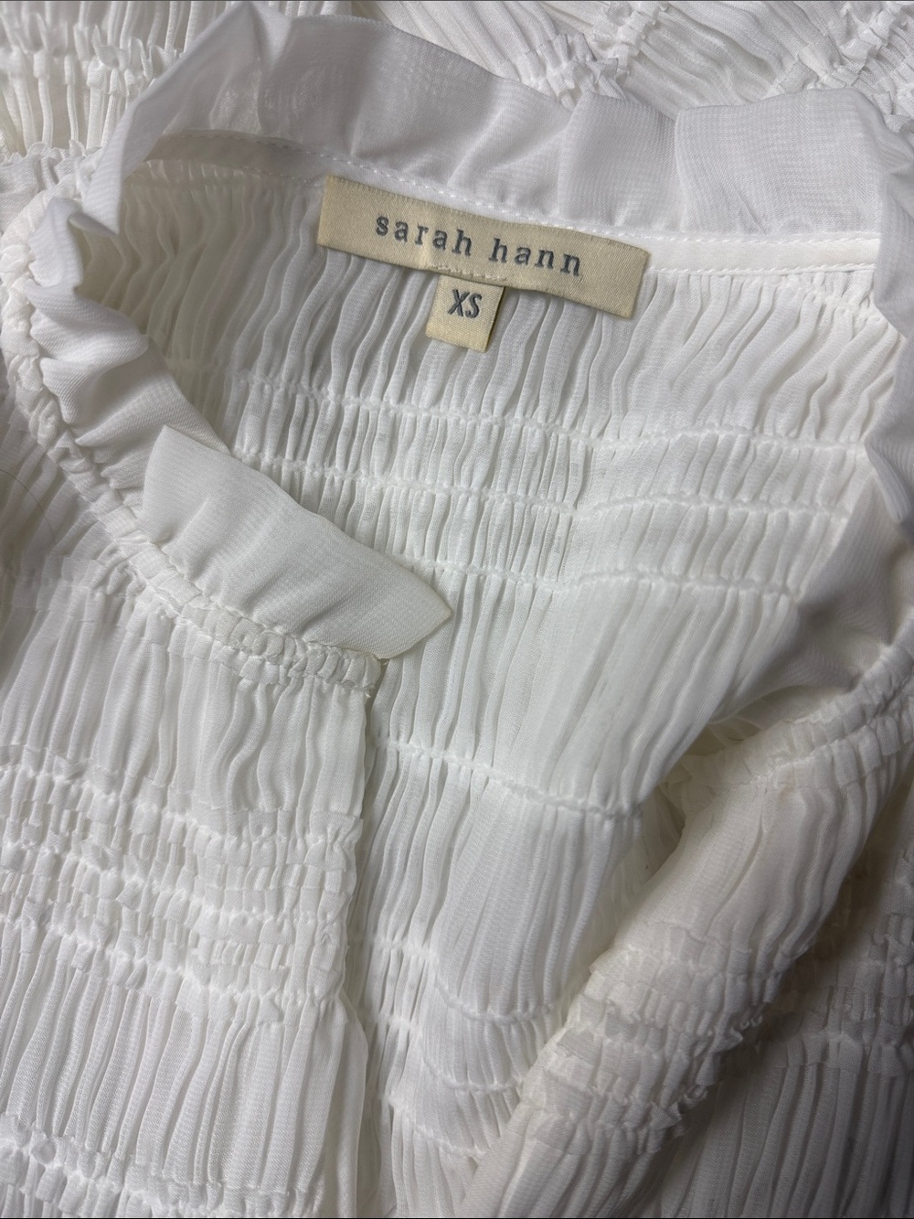 Sarah hann white top Size XS - Picture 7 of 12
